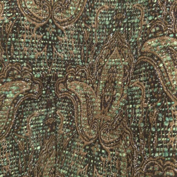 Vintage Twee Coldwater Creek Tweed Woven Art Tapestry Bolero Blazer Jacket 12 - Picture 6 of 16